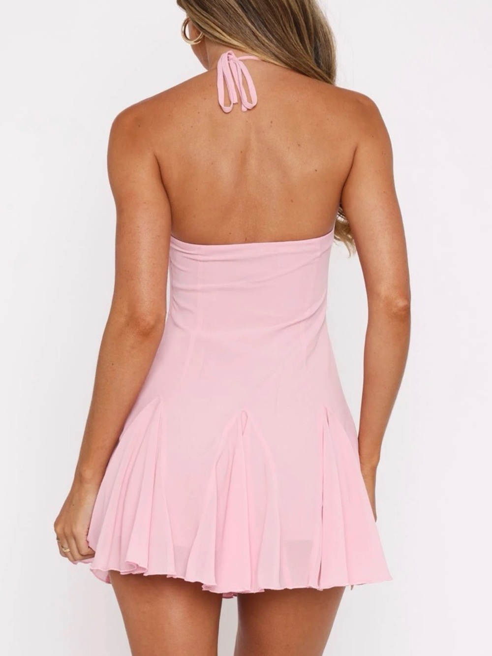 Think I’m in Love Mini Dress - Pink - Picture 2 of 6